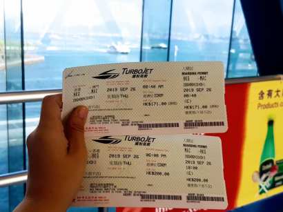 Our ferry tickets