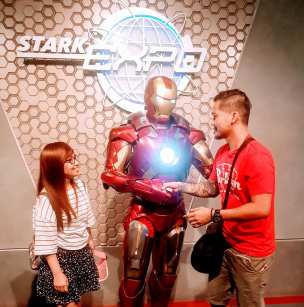 Meeting Iron Man at the Stark Expo